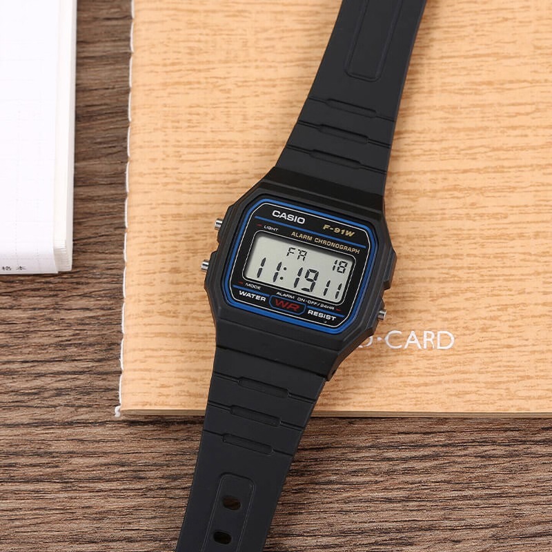 Outdoor Sport Lights - Casio F-91W-1 Fashion Retro Small Square