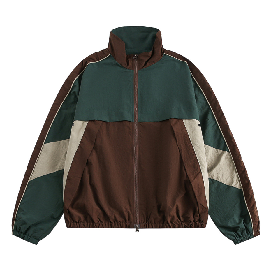 Outdoor Sport Windbreaker - Vintage Patchwork Jackets Windbreaker Men Harajuku