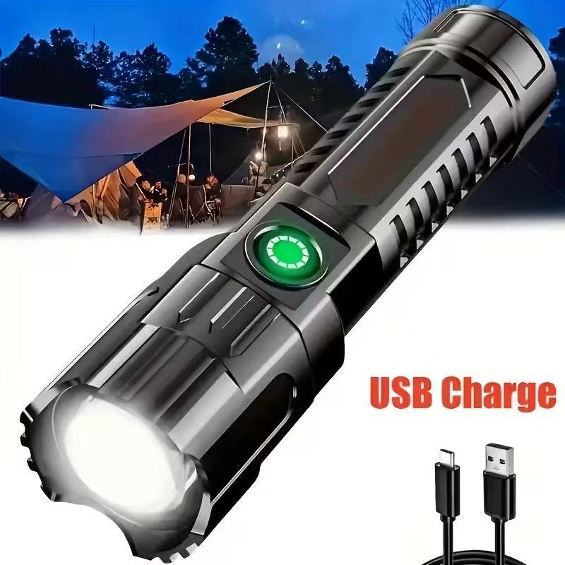 Outdoor Sport Lights - New High-power Led Flashlight USB Rechargeable