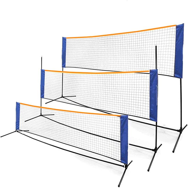 Outdoor Sports Net - Portable Adjustable Height Badminton Net Rack