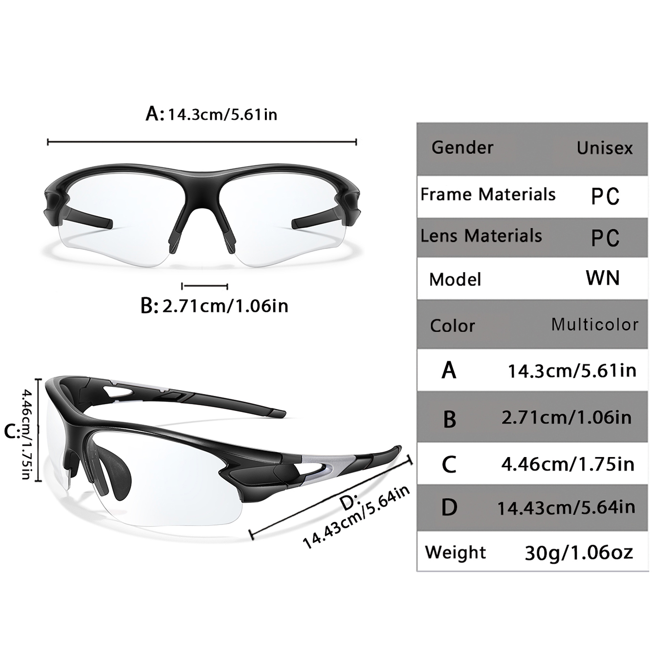 Fashion Photochromic Sunglasse - Outdoor Sport Glasses recension och pris