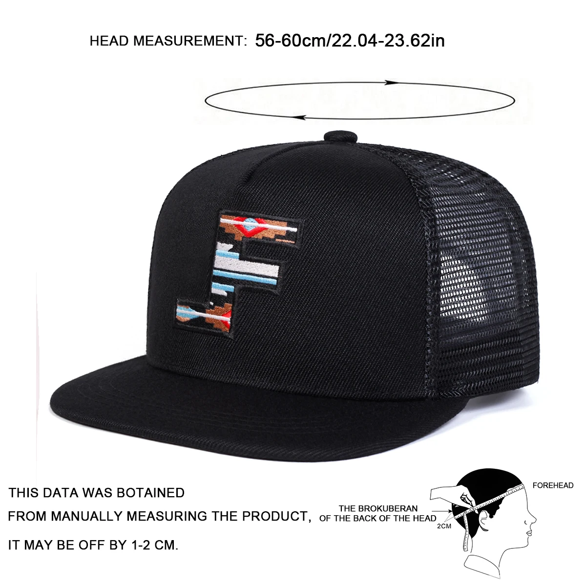 Unisex F Letter Embroidery Hip - Outdoor Sports Net recension och pris