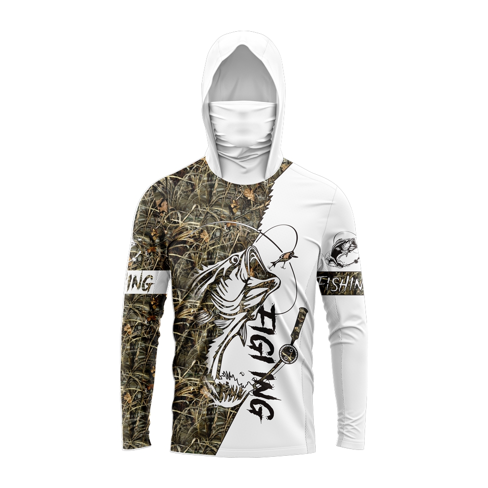 Men Bass Fish Print Fishing Ho - Outdoor Sports recension och pris