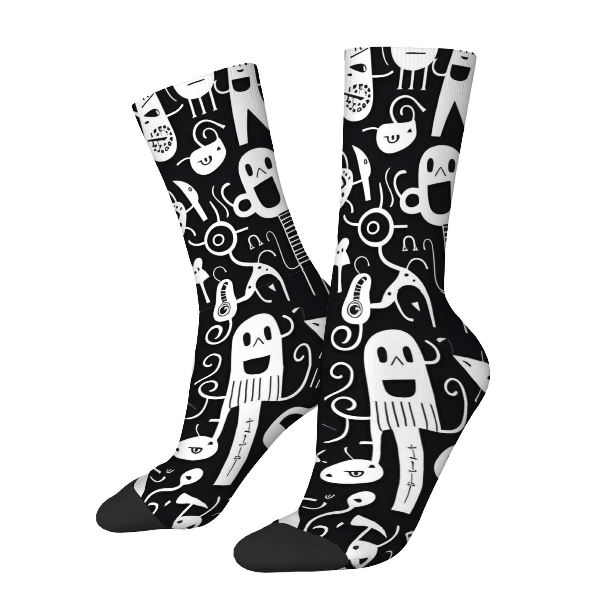 Black White Graffiti Quirky Pr - Outdoor Sport Hose recension och pris