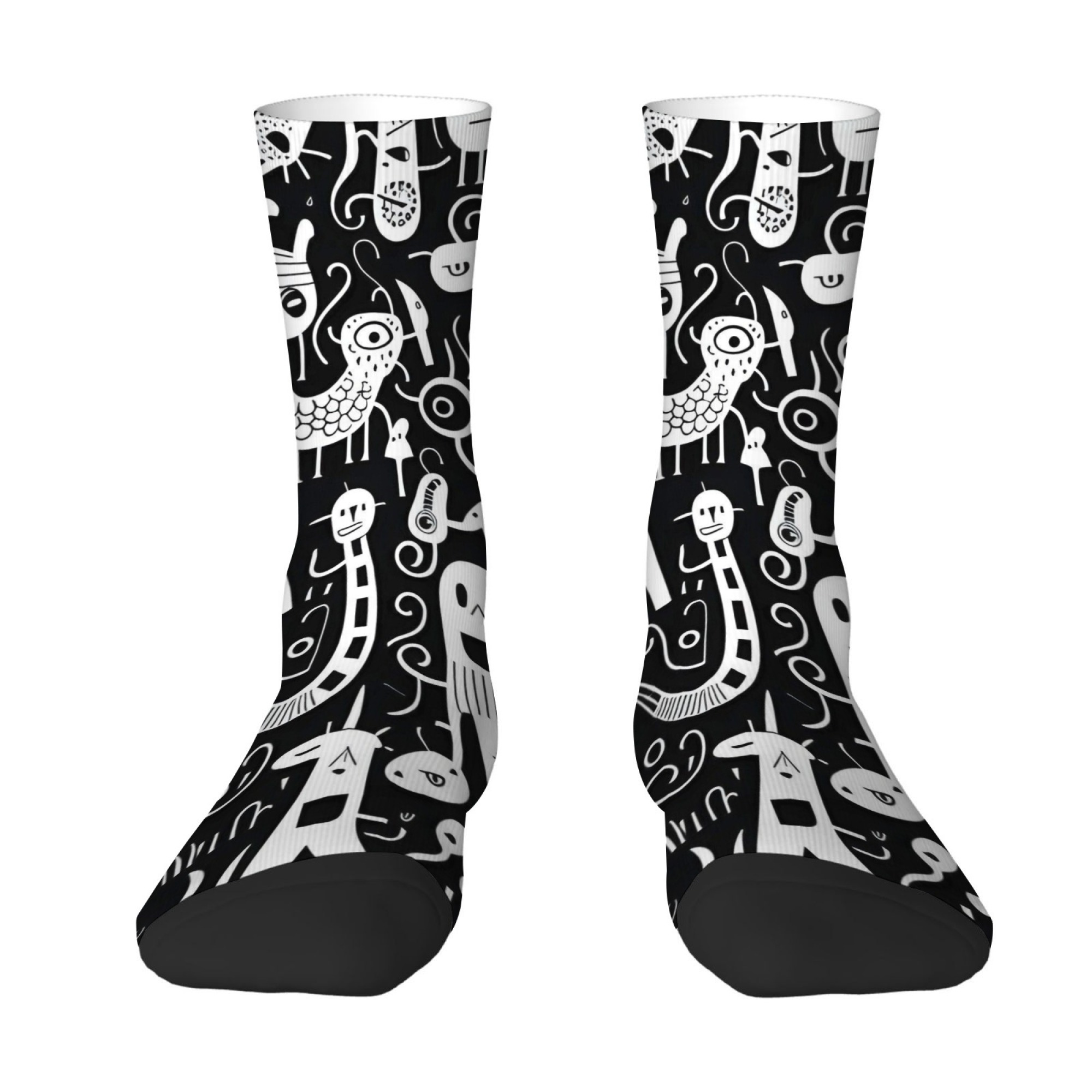 Black White Graffiti Quirky Pr - Outdoor Sport Hose recension och pris