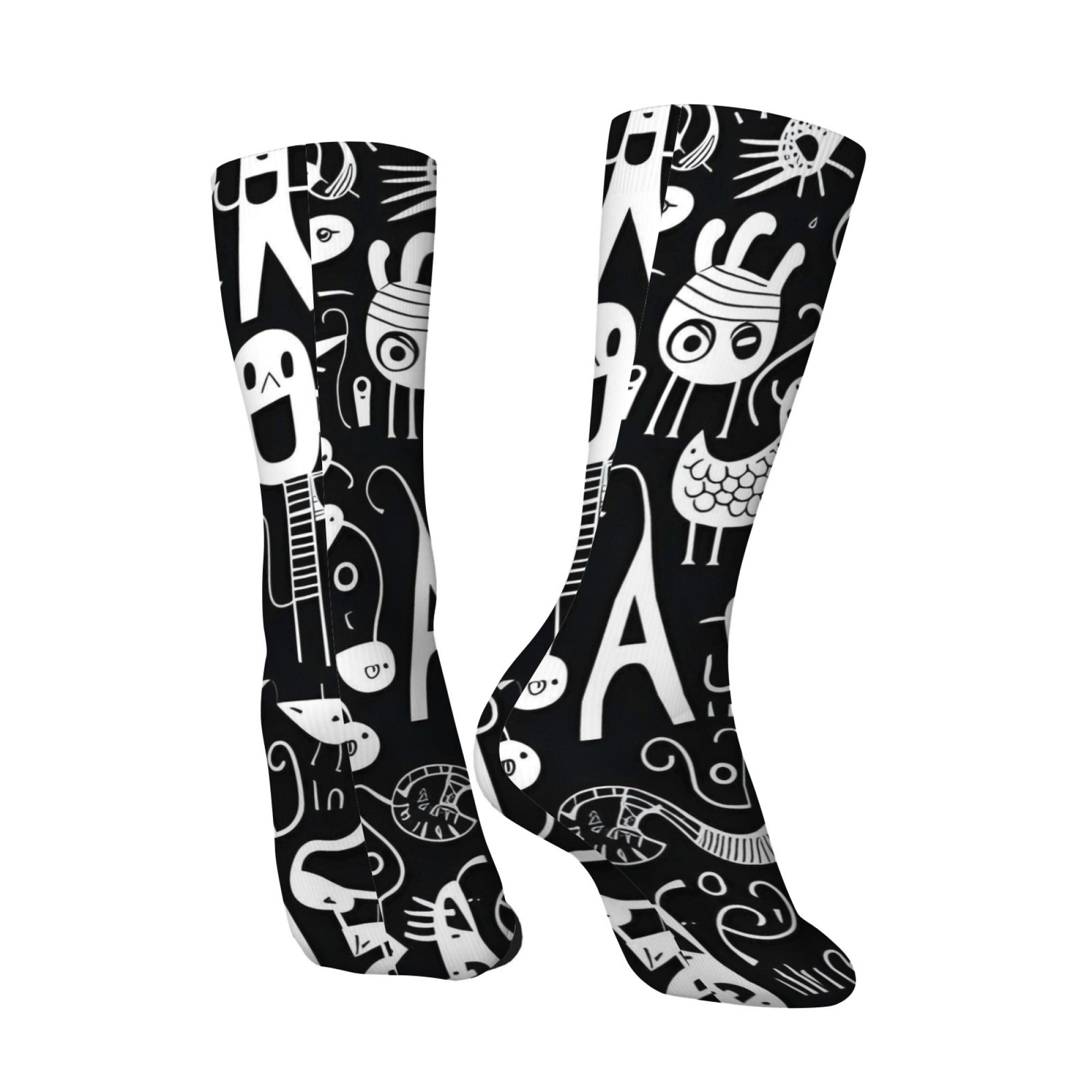 Black White Graffiti Quirky Pr - Outdoor Sport Hose recension och pris