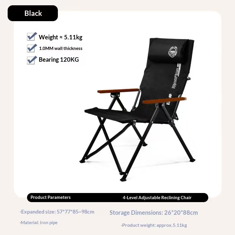 Folding High Back Beach Campin - Outdoor Sport Chairs recension och pris