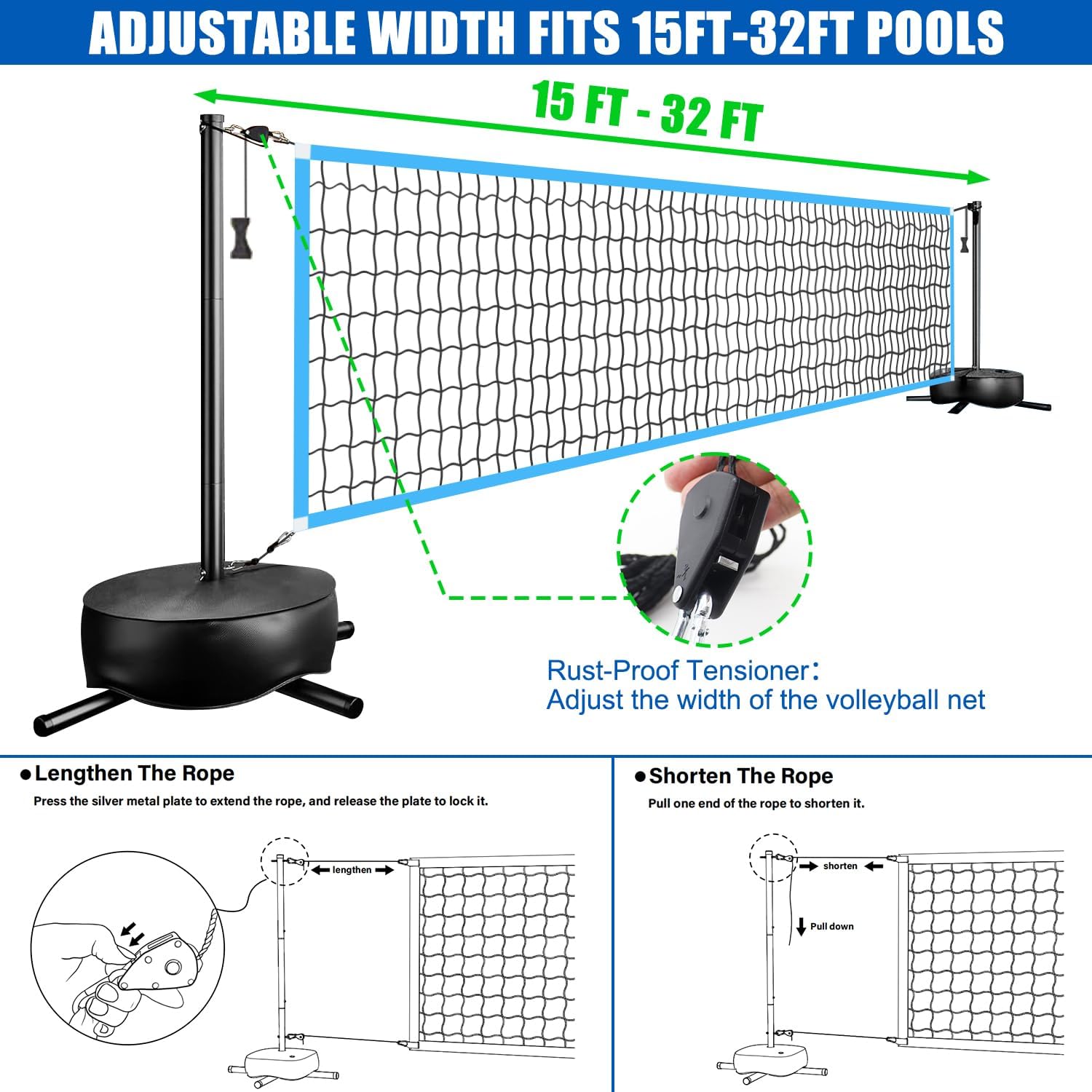 Portable Outdoor LED Volleybal - Outdoor Sports Net recension och pris