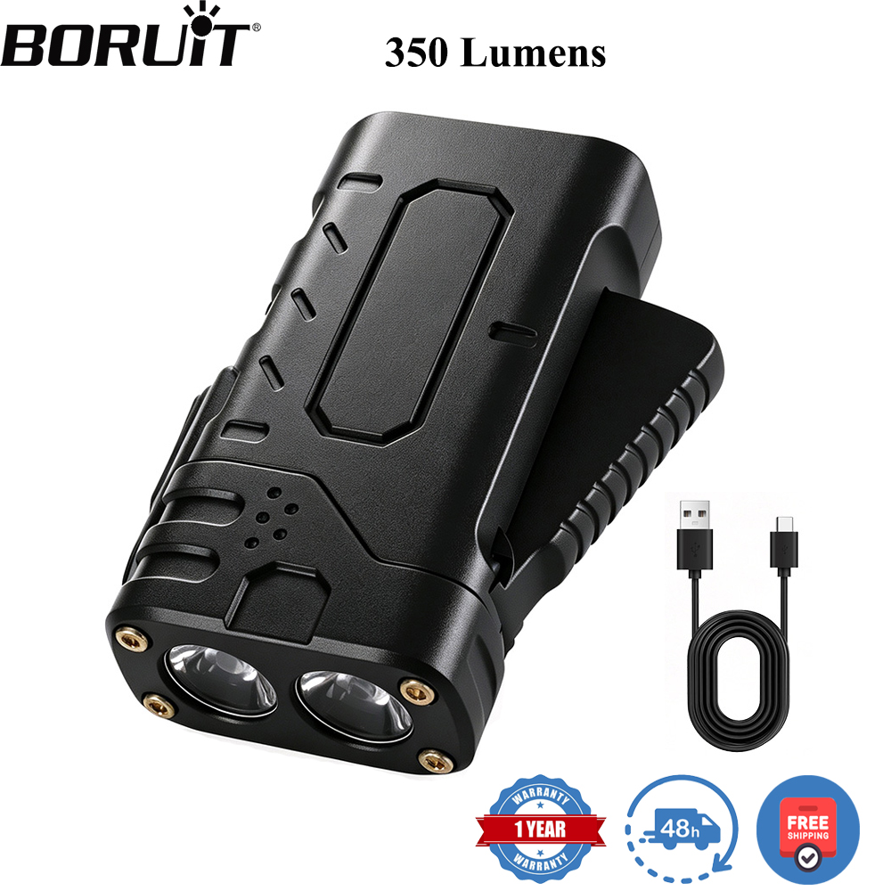 BORUIiT Hand Crank EDC LED Fla - Outdoor Sport Lights recension och pris