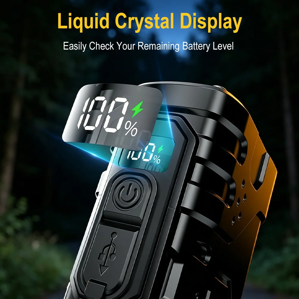 BORUIiT Hand Crank EDC LED Fla - Outdoor Sport Lights recension och pris