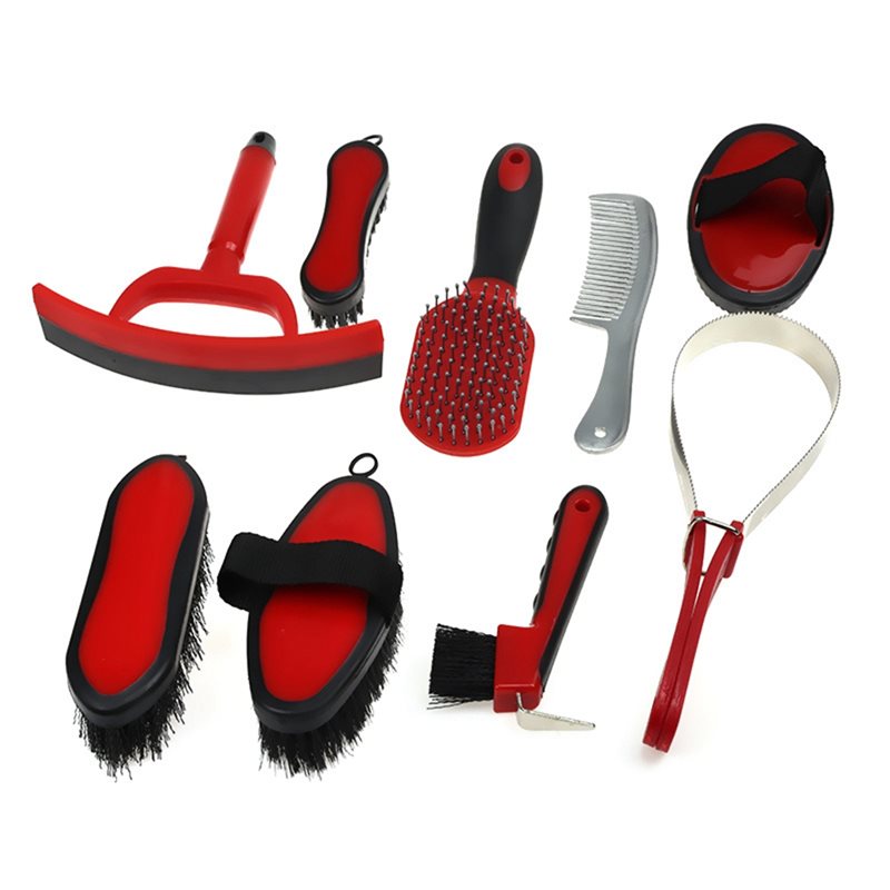 【SPECIAL】9-Piece Horse Groomin - Grooming Kit Horse recension och pris